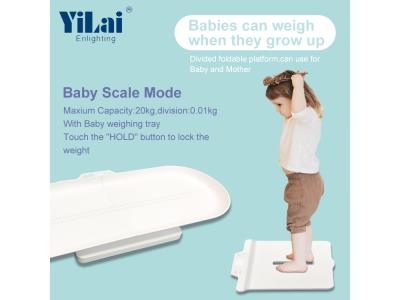 Yilai rechargeable body weight bathroom scale baby weight scale 