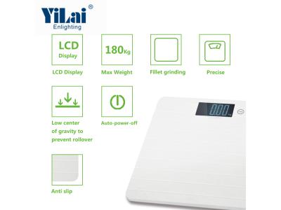 Anti-slip surface 180kg/396lb/28st 4lb LCD display personal scale