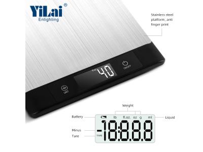 5KG Stainless Steel PLatform LCD display Kitchen Scale