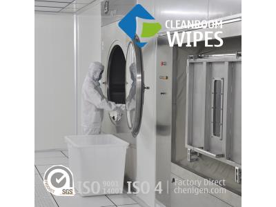 100% Polyester Lint-Free Wipers Knitted Cleanroom Wipes