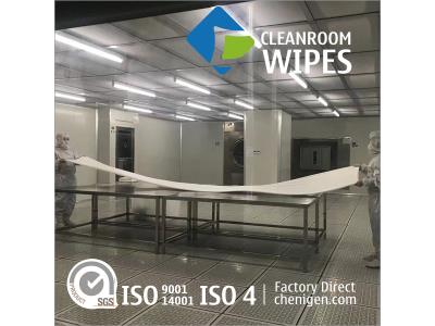 Customized Class 10 Large Polyester Wipes Cleanroom Wipers