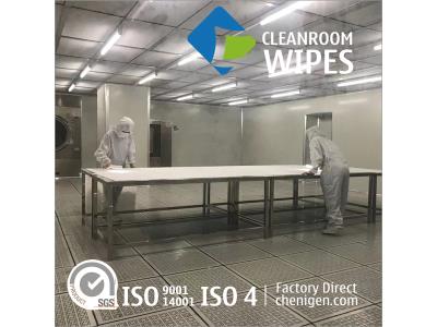 Customized Class 10 Large Polyester Wipes Cleanroom Wipers