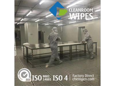 Customized Class 10 Large Polyester Wipes Cleanroom Wipers