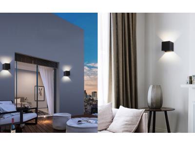 Modern indoor and outdoor wall lights