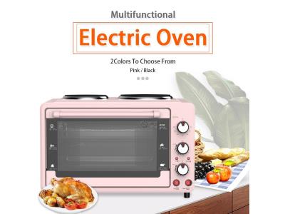 ECO-8038O 38L Commercial Big Pizza Bakery Electric Baking Oven with Hot Plate