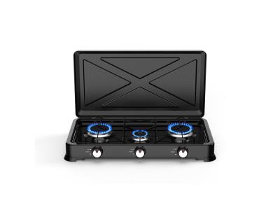 3 Burner Cooktop Camp Cooker Table Top Cooking Gas Stove