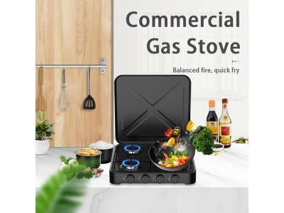 Commercial Restaurant Kitchen Appliance 4 Burners Cooker Gas Range Stove