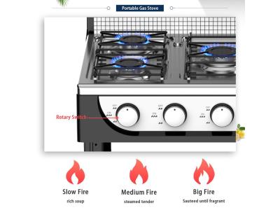 Camping BBQ 5 Burner Heavy Duty Cooker Hob Gas Stove for Cooking