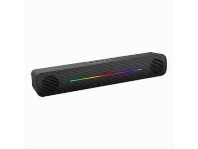 Computer audio desktop notebook long strip luminous speaker subwoofer USB m