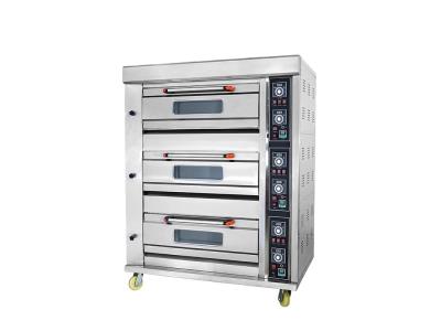 Industrial Bakery Machine Cake Bread Pizza Baking professional bakery oven 3 Deck Gas Oven