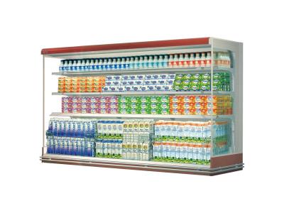Supermarket Fruit and Vegetable Display Cooler Integrated Air Curtain Cabinet