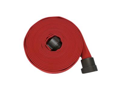 Red Customized EPDM Rubber Lined Single Jacket Hose Firefighting Attack Hose
