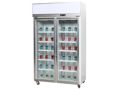 Separate Supermarket Showcase Commercial Beverage Fruit Meat Display Freezer
