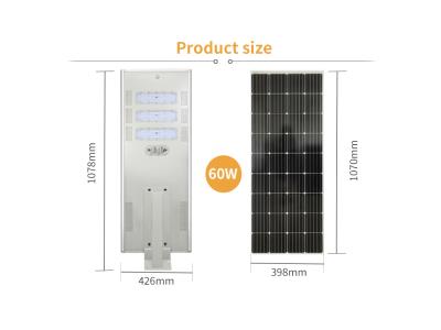 All in one integrated solar street light