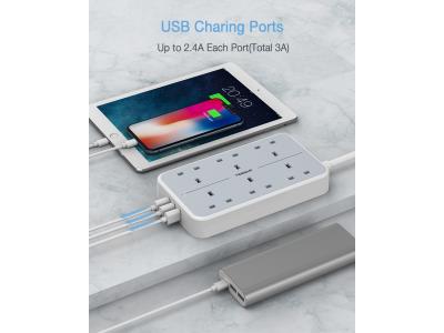 TS-203-UK-GR POWER STRIP