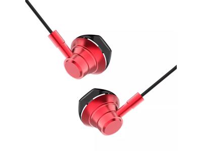 In ear headphones wired with microphone call karaoke game music subwoofer in ear headphone