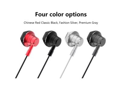 In ear headphones wired with microphone call karaoke game music subwoofer in ear headphone