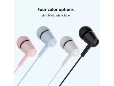 In ear headphones wired with Wired headset microphone call karaoke game music subwoofer