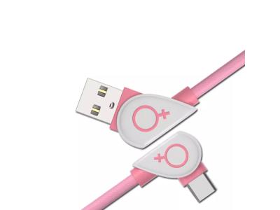 1 m Creative double elbow data cable 1m couple charging cable is suitable for Android mobi