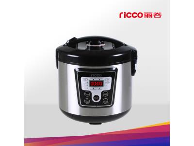 silver color stainless steel digital electric rice cooker