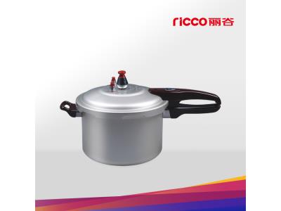Aluminum pressure cooker with soft anodized finished