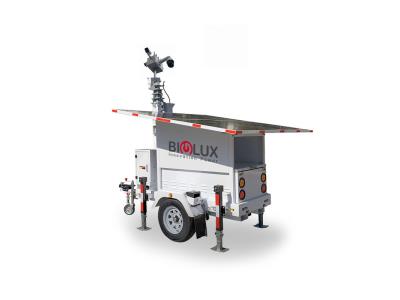 Biglux solar surveillance tower for parking lot 