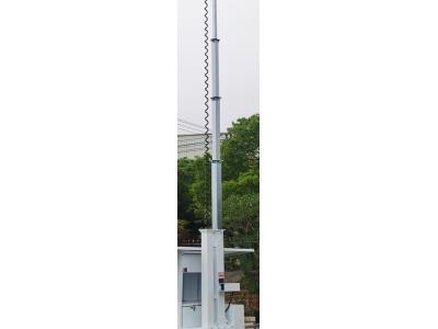 9m 5 sections square electric telescopic white mast