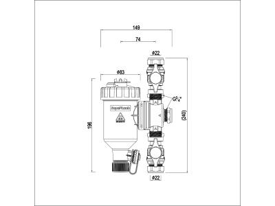 magnetic dirt separator