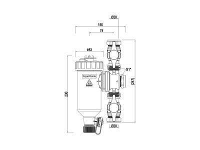 magnetic dirt separator