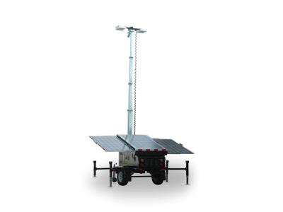 Solar light tower with 400w led light for 2022 Qatar world cup parking lot