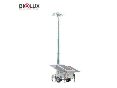 Solar light tower with 400w led light for 2022 Qatar world cup parking lot