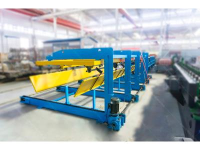 Automatic roof panel stacker for roll forming machine roofing sheet making machine 