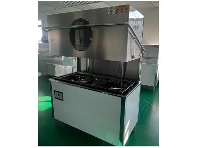 Double Baskets Hood Type 304 Stainless Steel Dishwasher Commercial Kitchen Equipment 