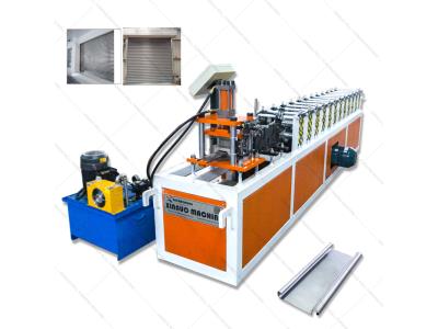 aluminium shutter door slat roll forming machinery alu zinc roofing steel making machine