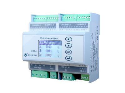 MCM2401 Din rail AC electrical multi-channel power meter, 3 phase electric electric meter 