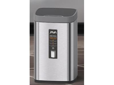 Smart stainless steel trash can