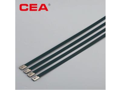 stainless steel cable tie,304 stainless steel,pvc coated,corrision resistant
