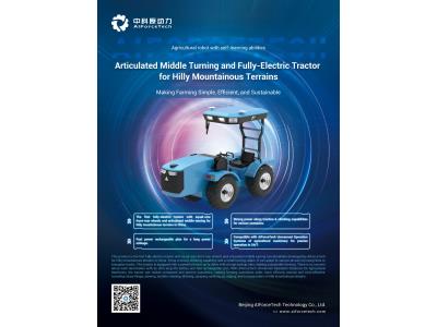Articulated Middle Turning and Fully-Electric Tractor for Hilly Mountainous Terrains