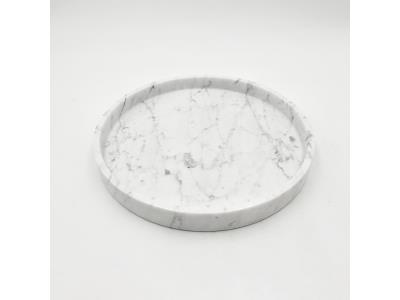 Carrara White Marble Plate