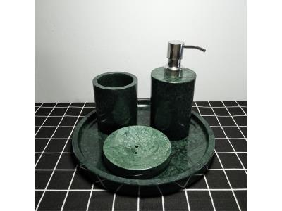 Indian Green Marble Bathing Sets