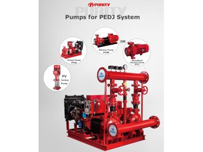 Fire Electric and Diesel and Jockey Fire Fighting Pump System PEDJ