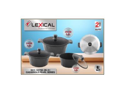 PEARL SERIES GRANITE CASSEROLE SET (INDUCTION)