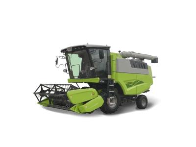 Hybrid Longitudinal Flow Wheat Wheeled Combine Harvester