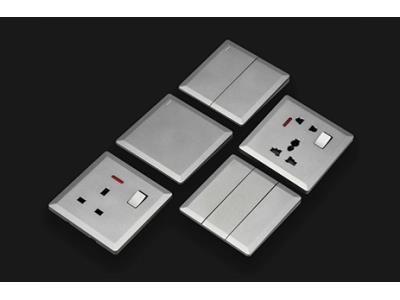 Plastic slim switch socket red copper sliver contact
