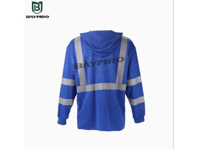 BDP1264S1 - Hooded Reflective T-Shirt Long Sleeve - BDP1264S1