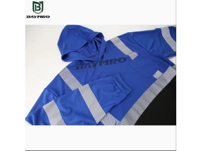 BDP1264S1 - Hooded Reflective T-Shirt Long Sleeve - BDP1264S1