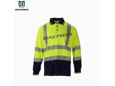 BDP1261S3 - Reflective Long Sleeve POLO Shirt - BDP1261S3
