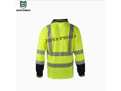 BDP1261S3 - Reflective Long Sleeve POLO Shirt - BDP1261S3