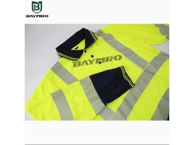BDP1261S3 - Reflective Long Sleeve POLO Shirt - BDP1261S3