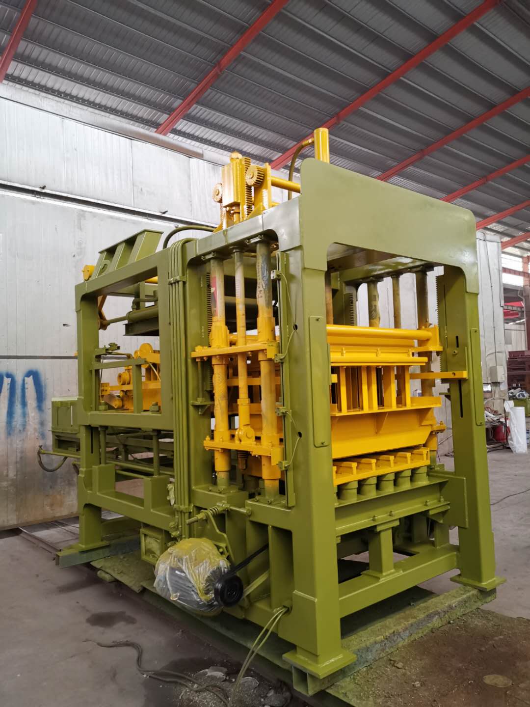 QT6-12 hydraulic automatic cement brick making machine fly ash bricks machine